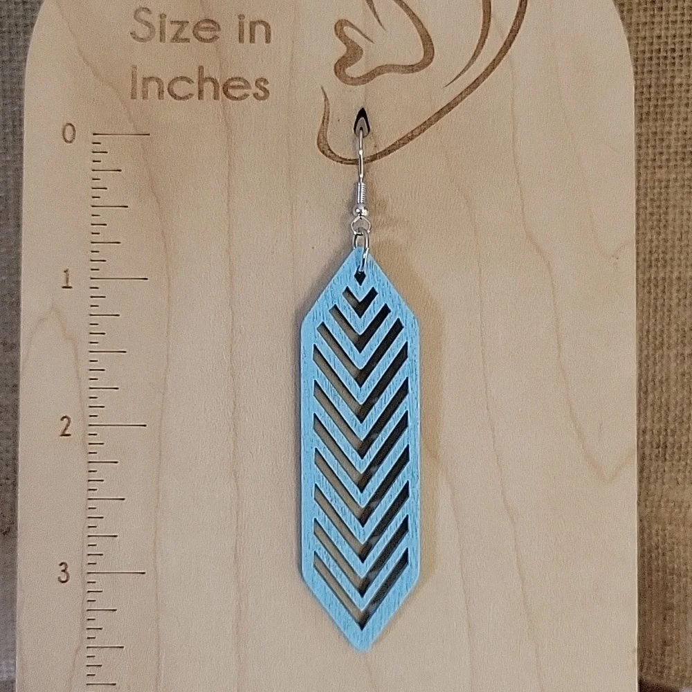 PASTEL WOOD EARRINGS, Choice of Color